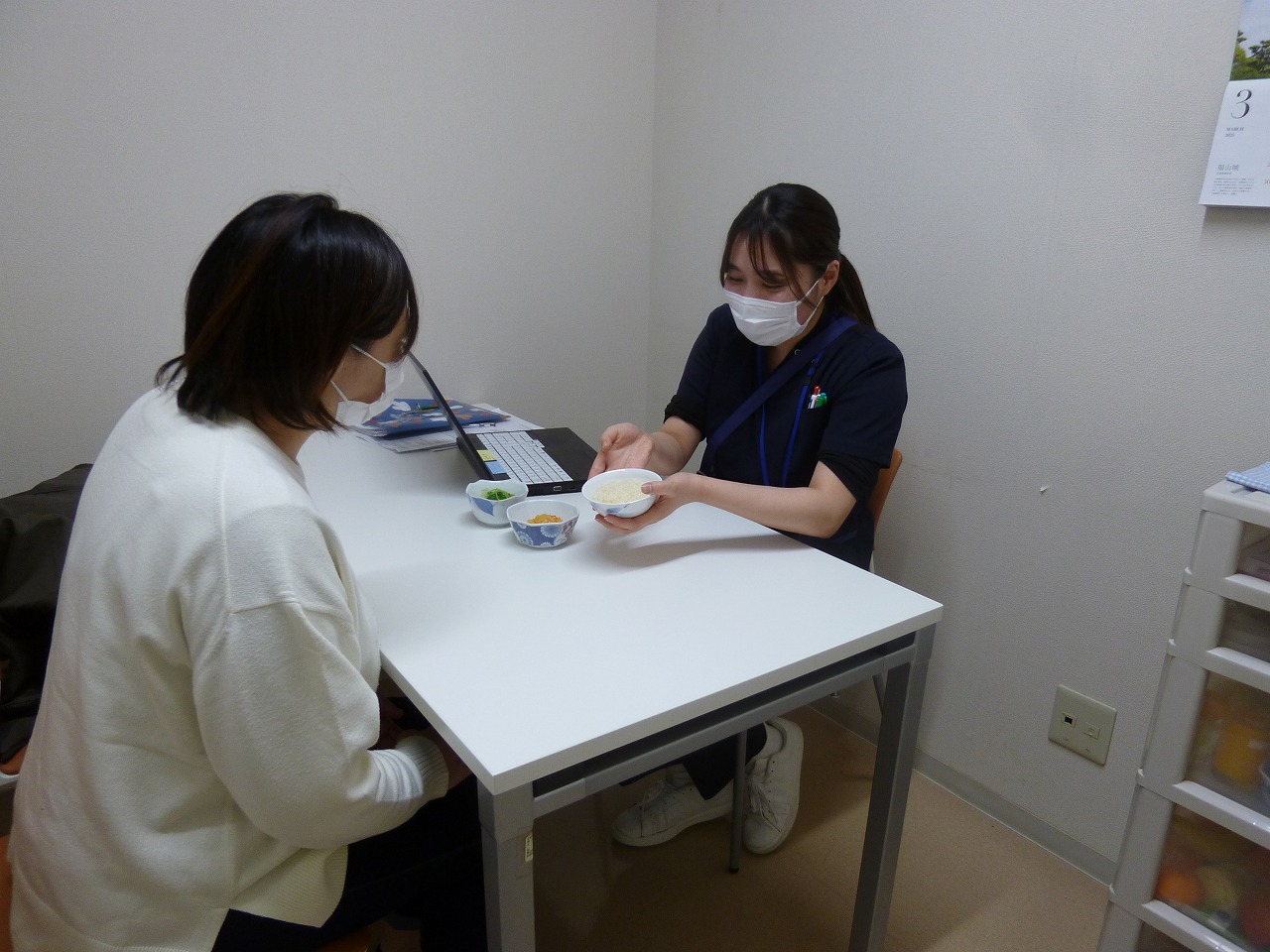 外来栄養指導の様子